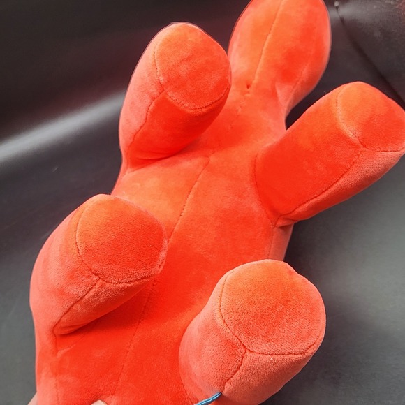 Manhatten Toys Red/Deep Pink Weighted Plush Dinosaur Toy Cute Kids Gift - Picture 8 of 12